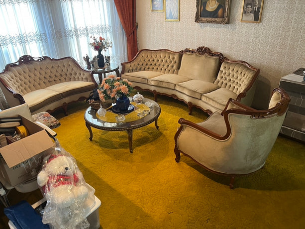 Sala Café Capitonada (3 Piezas)