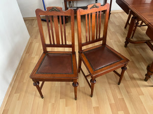Comedor Antiguo con 6 Sillas, Trinchador, Vitrina y Bufetera (CF1802252)