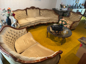 Sala Café Capitonada (3 Piezas)