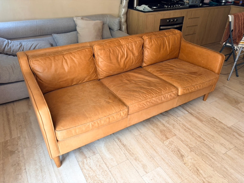 Sillón West Elm Café de Piel