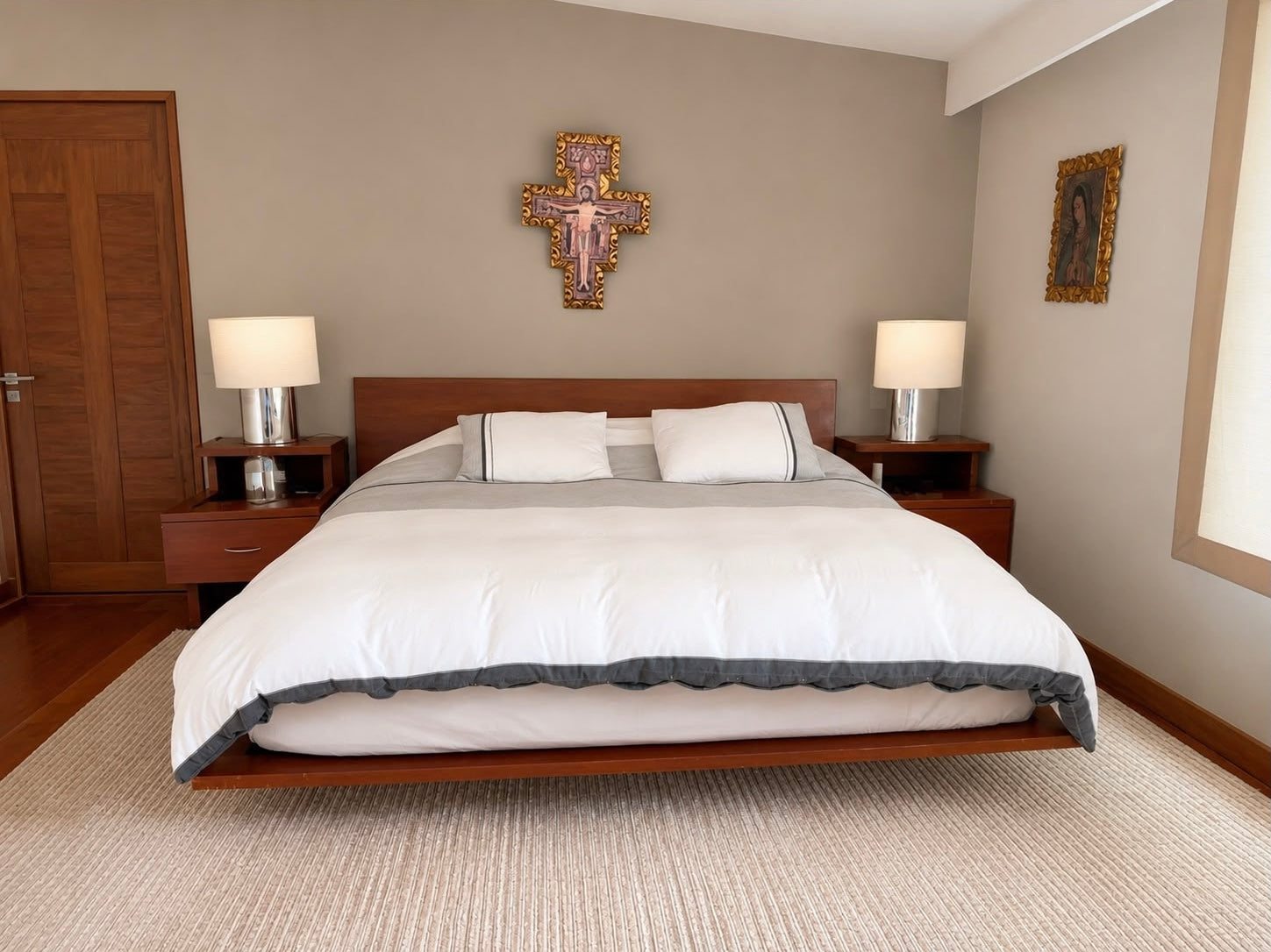 Cama KS con Cabecera y 2 Burós Integrados