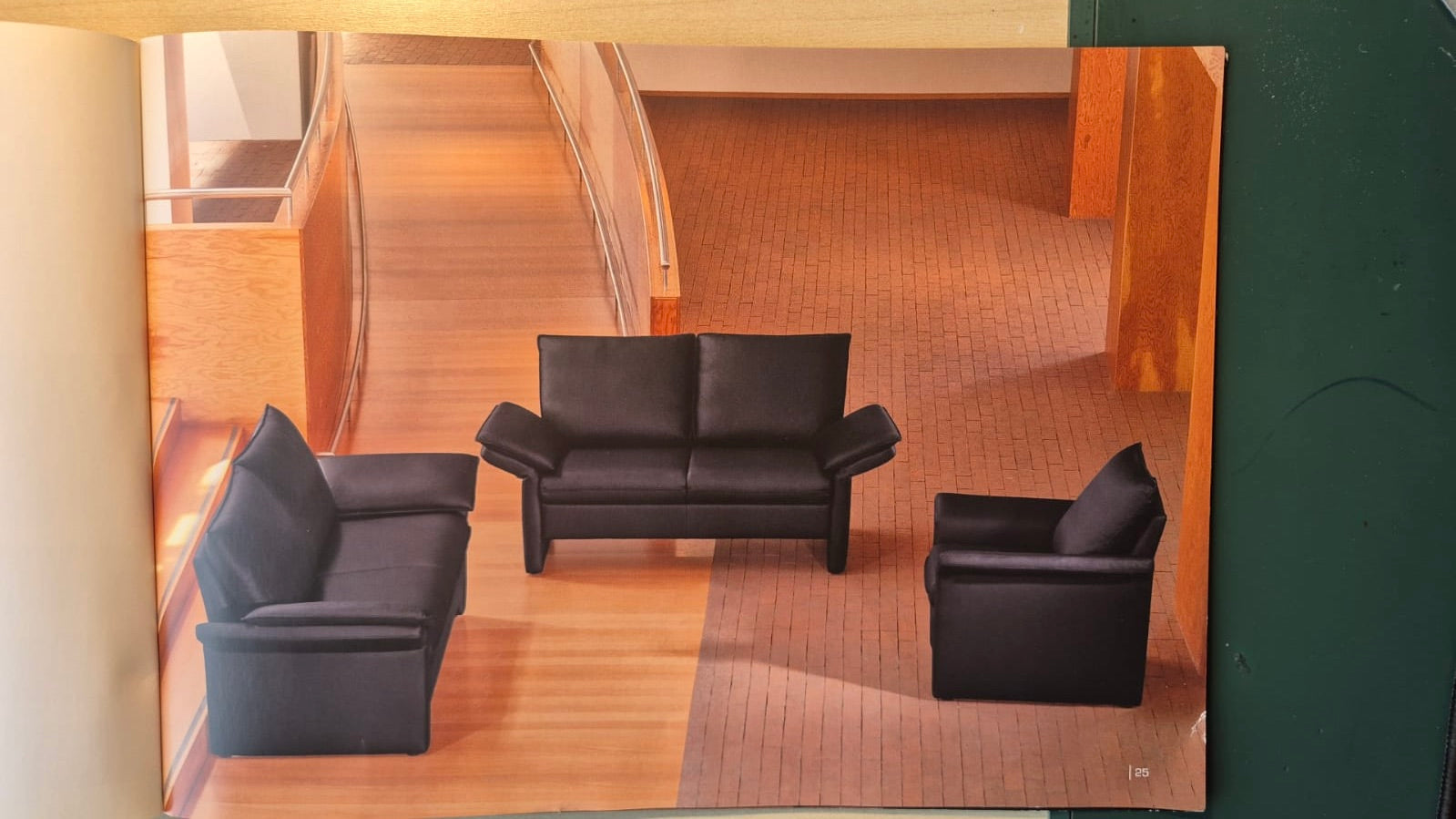 Sala de Piel de Diseño Fromholz (3 Piezas)