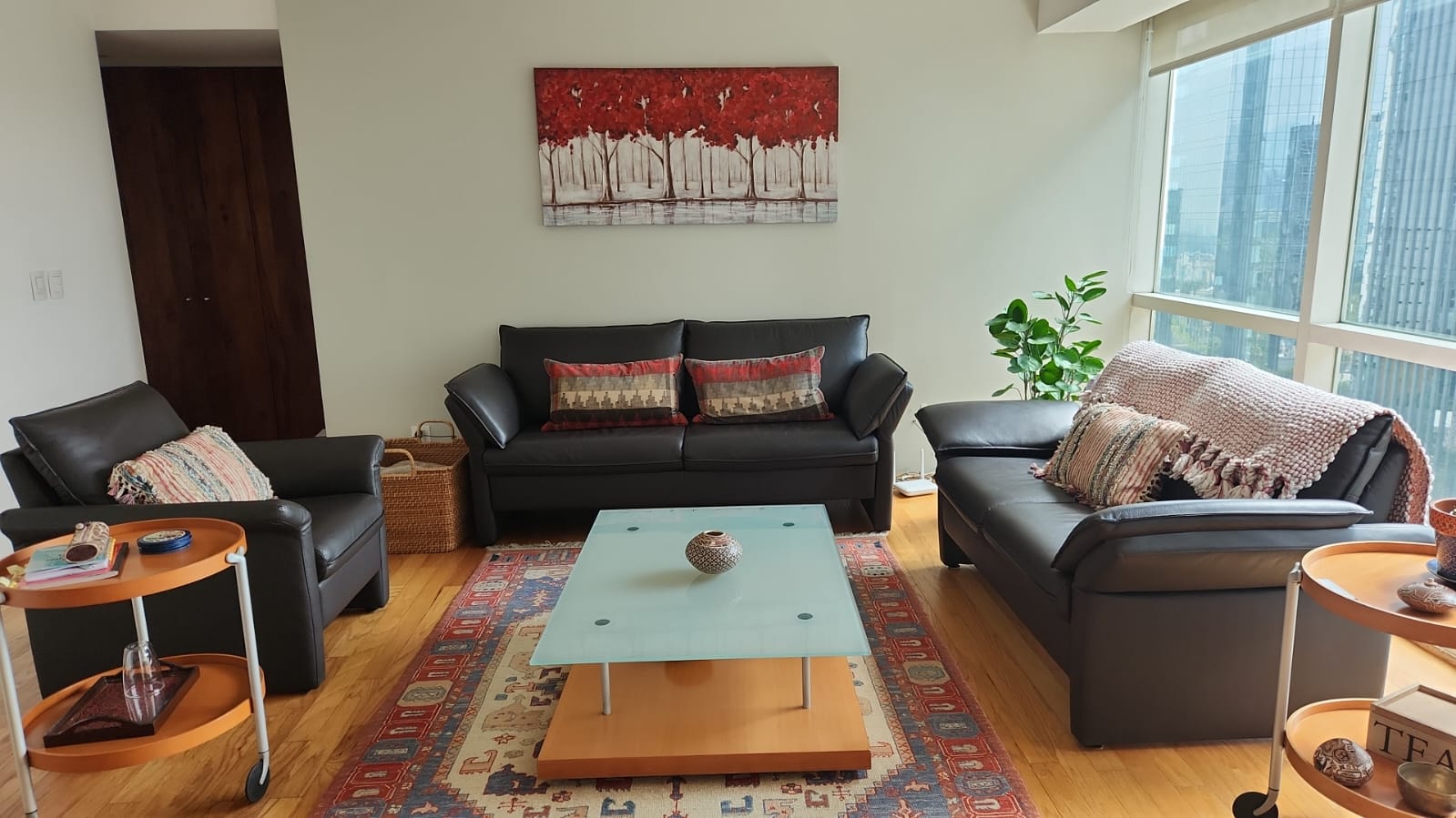 Sala de Piel de Diseño Fromholz (3 Piezas)