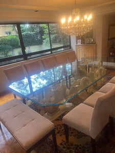 Comedor con 10 Sillas y 2 Bancas