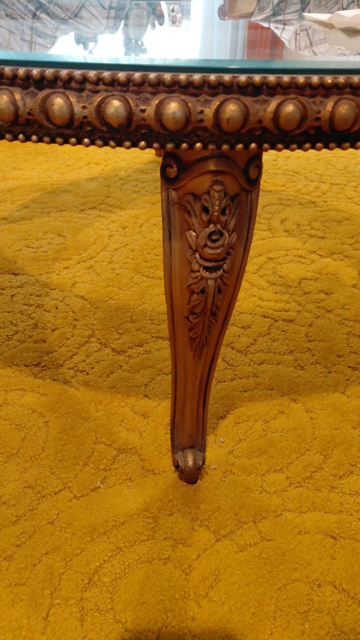 Mesa de Centro y Lateral Redondas con Vidrio