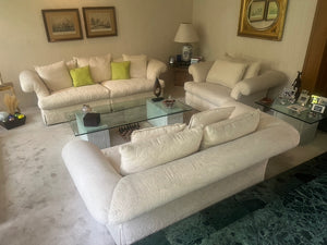 Sala de Tela Blanca (4 Piezas)