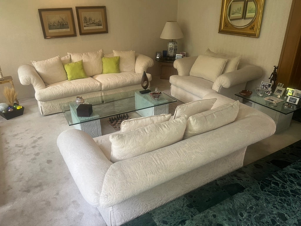 Sala de Tela Blanca (4 Piezas)