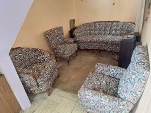 Sala Floreada Marco de Madera Tallado